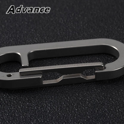 Titanium Alloy Key Ring - Multifunctional Outdoor EDC Keychain Buckle Tool Accessory