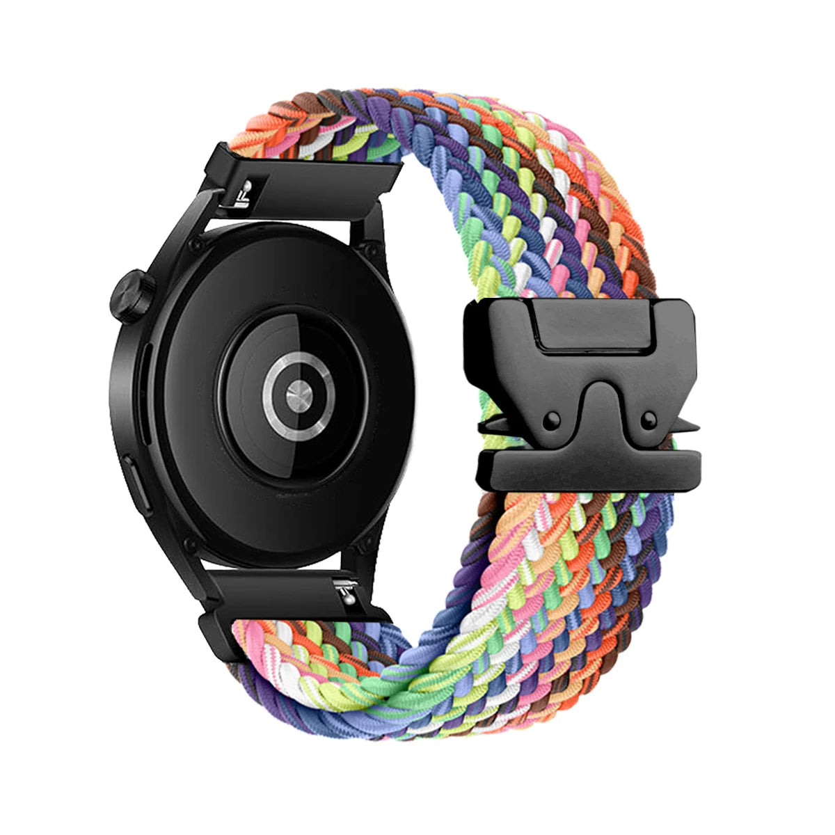 Braided Loop Watch Band – 18/20/22mm Parachute Style Strap for Garmin Venu/3/3S, Forerunner 265/265S/645, Samsung & Huawei GT Watches