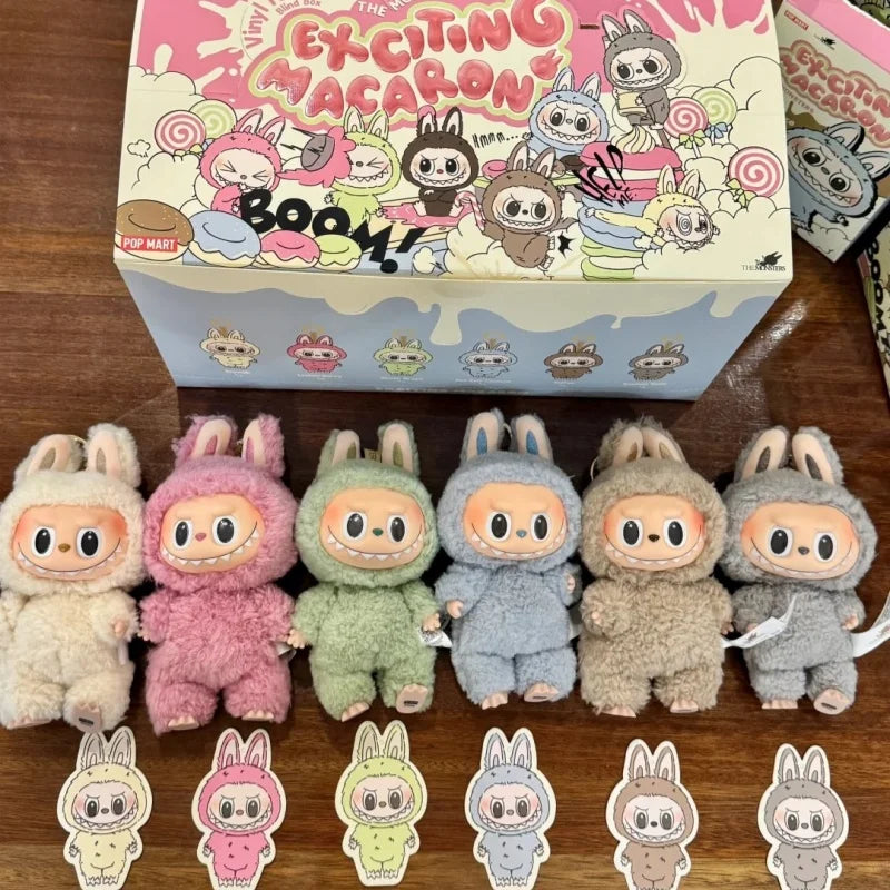Authentic Labubu Heartbeat Macaron Face Series Blind Box – Handmade Mystery Model Toy, Surprise Gift Collectible
