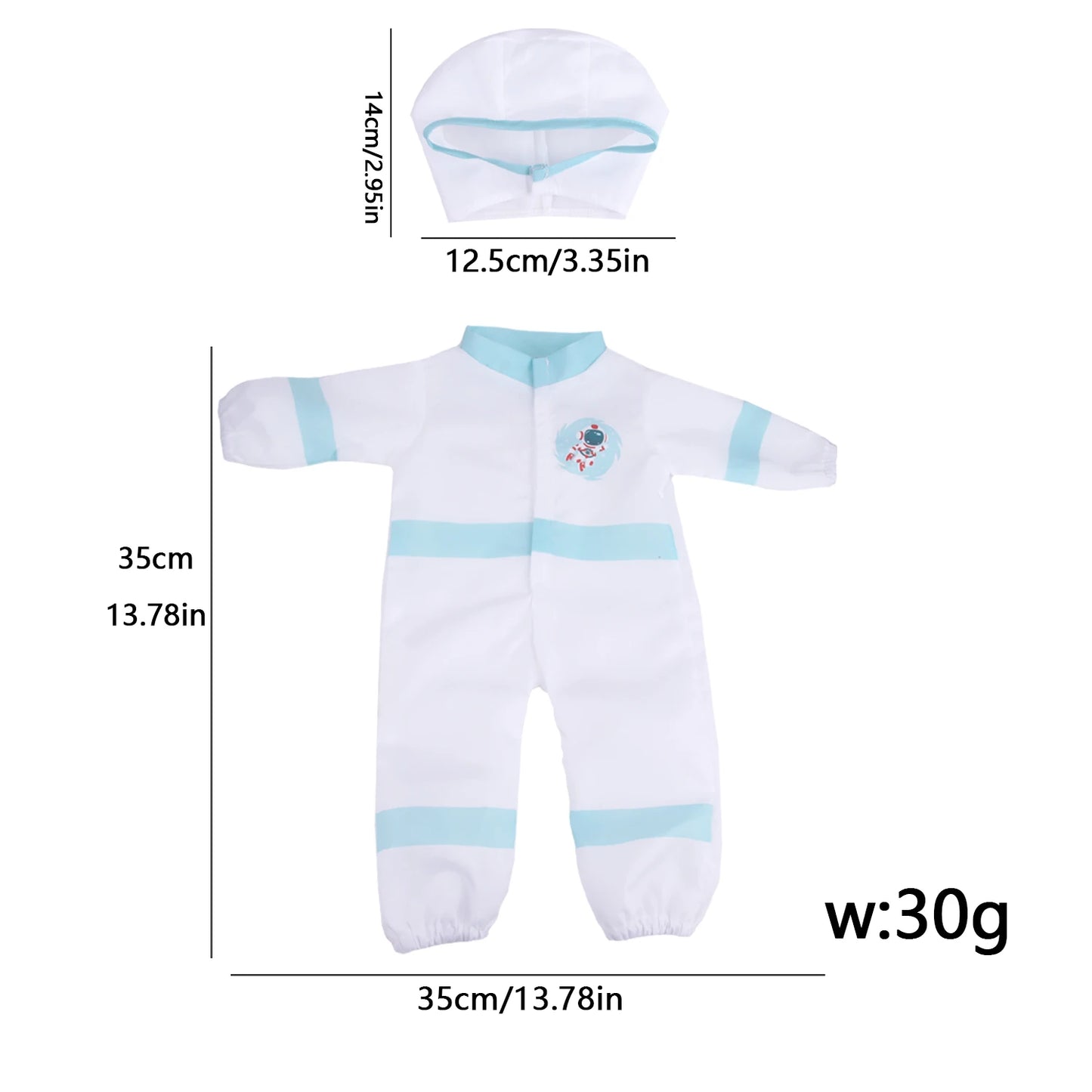 Doll Clothing Set – Firefighter, Student, Graduation, Artist & Athlete Outfits for 18-Inch American & 43cm Baby Newborn OG Girl Dolls