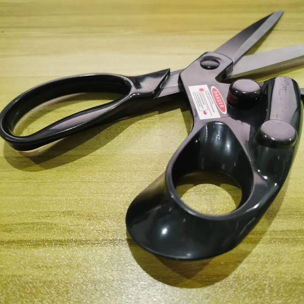 Professional Laser-Guided Stainless Steel Scissors — Straight-Cut Fabric & Home Craft Sewing Scissors