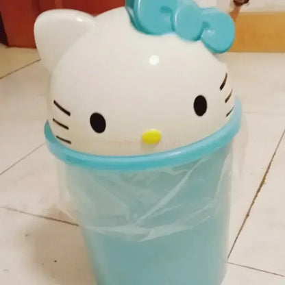 New Sanrio Hello Kitty Kawaii Dustbin – Trash Can for Living Room, Bedroom & Toilet