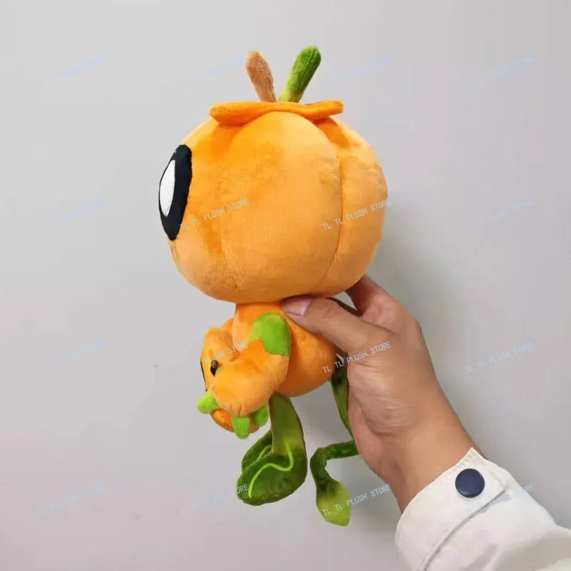 Dandy's World Halloween Plush Toy – Pumpkin Gourdy & White Bones Ribecca Eclipse, Soft Stuffed Toy for Kids & Game Fans Gift