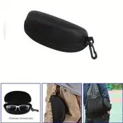 5/10-Pack Portable Zipper Sunglasses Case — Oxford Travel Eyewear Protector with Hook