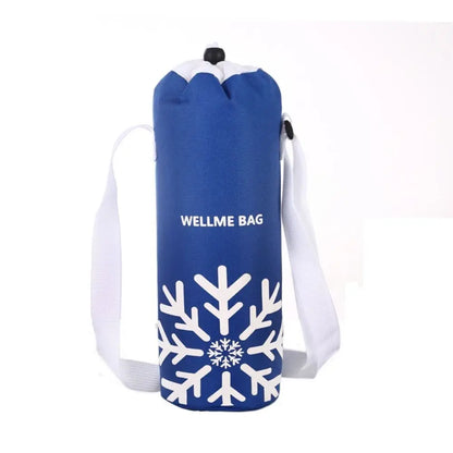 Waterproof Insulated Bottle Cover Bag - Collapsible Thermal Cooler Sleeve for Outdoor Sports & Travel