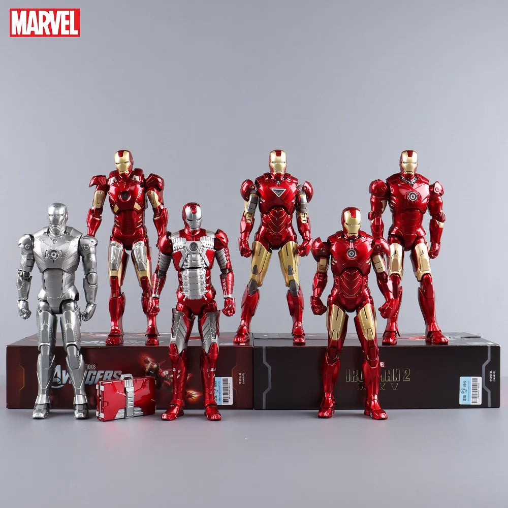 ZD Toys 7" Iron Man Action Figures – Joint Movable MK1 to MK50 Movie Collectible Dolls