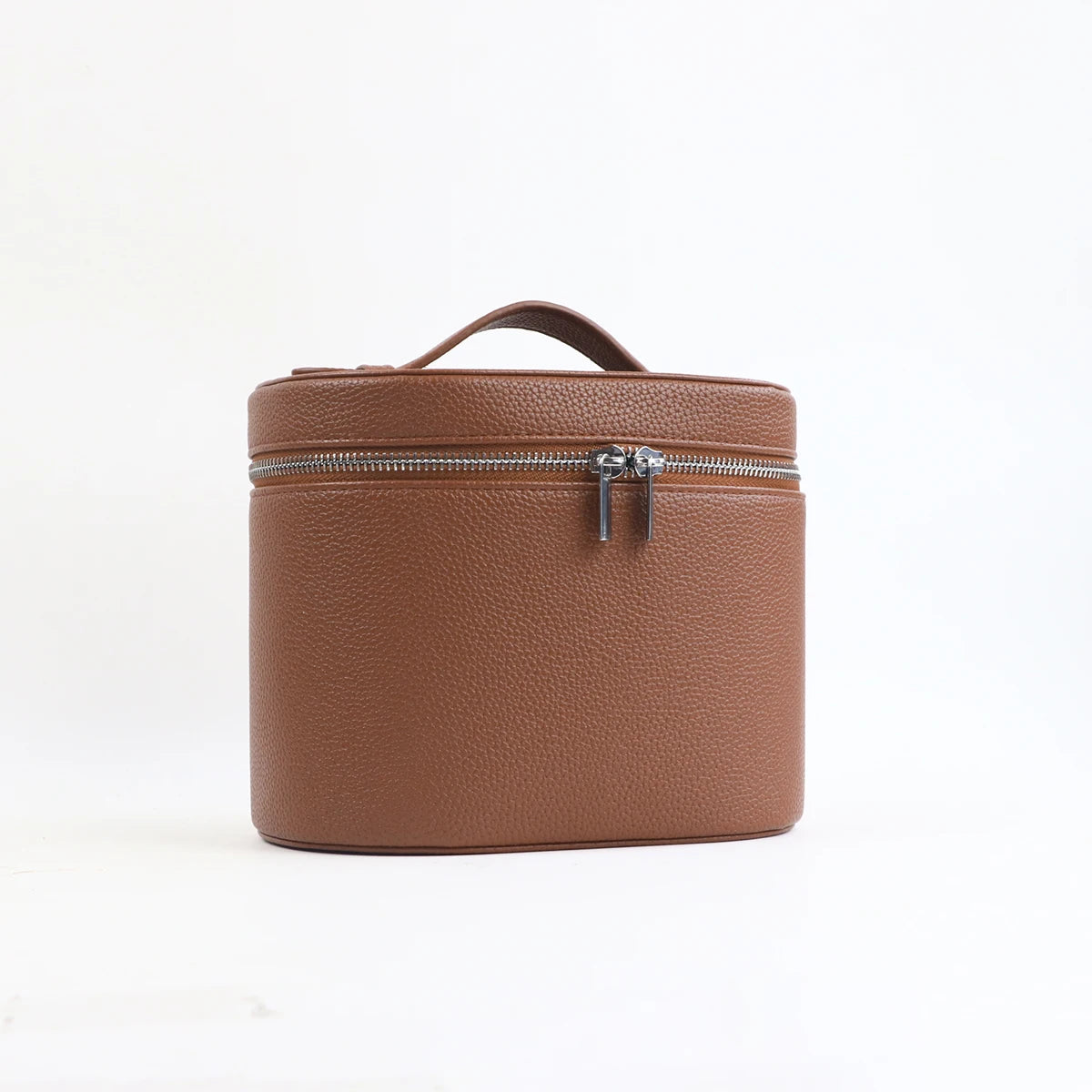 Custom Name Cosmetic Bag - Portable Large Capacity PU Leather Makeup Organizer with Internal Storage Box for Travel
