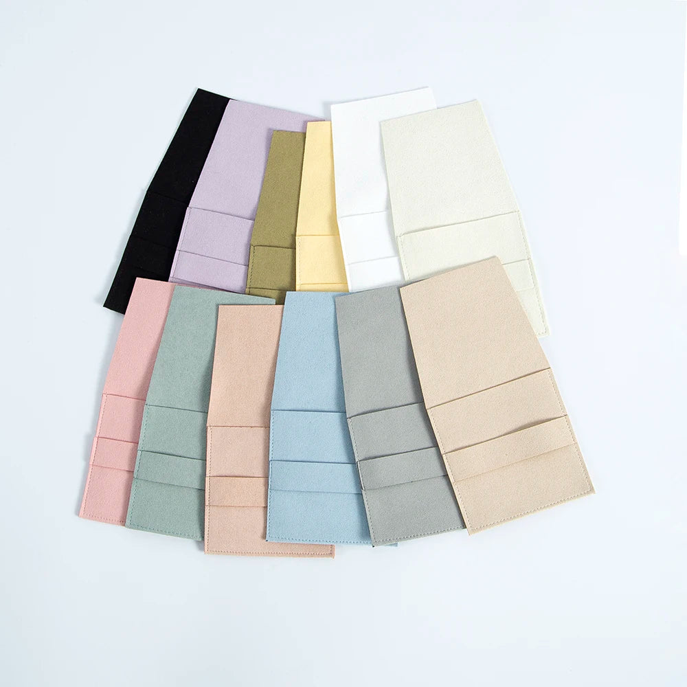 10Pcs Microfiber Jewelry Pouches 6.2x6.2cm & 8x8cm – Rings, Earrings, Pendants, Bracelets Gift Bags for Wedding Favors