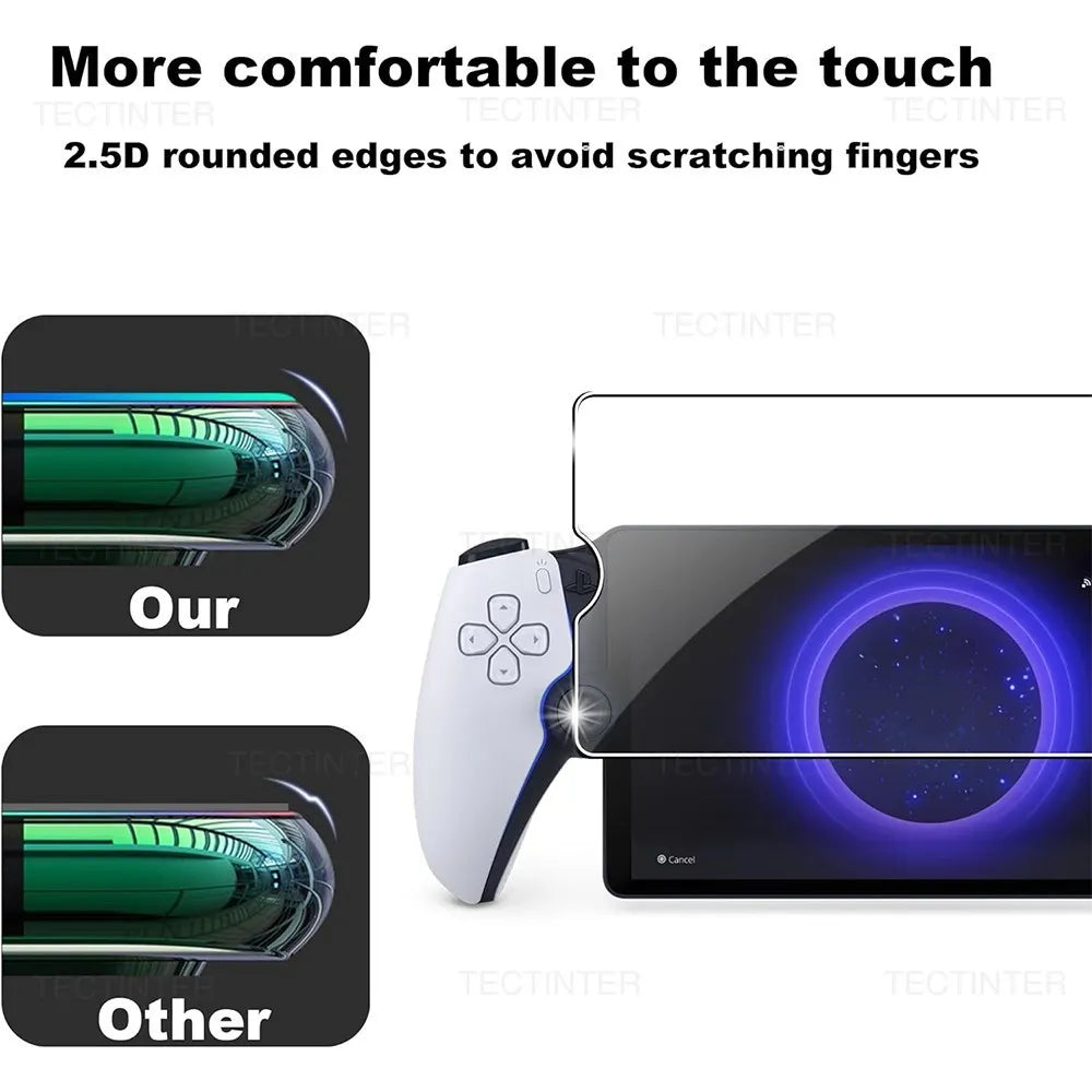 2-Pack Tempered Glass Screen Protector — Anti-Scratch Protective Film for Sony PlayStation PS5 Portal Handheld