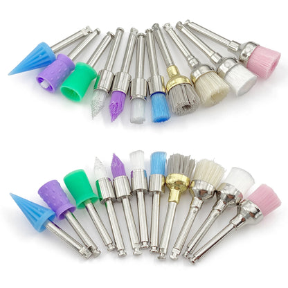 WELLCK Dental Silicone Grinding Heads – 12/10pcs Teeth Polisher for Low-Speed Dental Tools & Lab Use