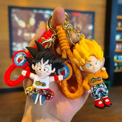 Dragon Ball Z Keychain – Super Saiyan Goku, Bulma, Broly, Piccolo & Majin Buu Car Pendant Toy Gift for Kids
