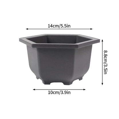 Purple Clay Succulent Plant Pots – Outdoor Garden Bonsai Planters, Rectangular & Square