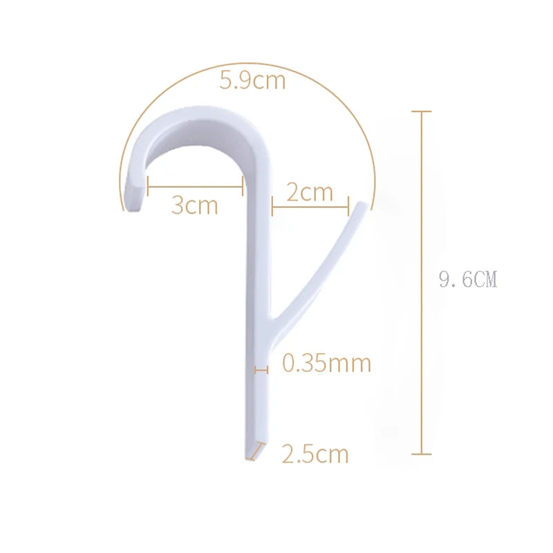 2-6PCS Heated Towel Radiator Hooks — Multi-Purpose Coat, Scarf & Clothes Hangers for Bathroom