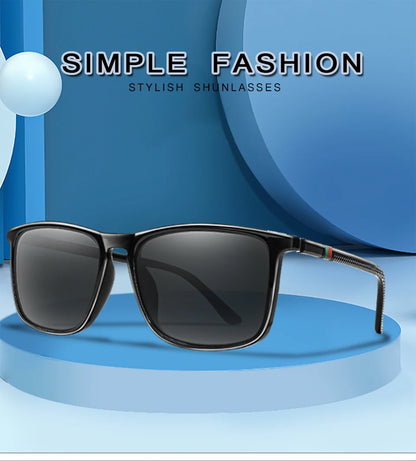 Luxury Square Vintage Polarized Sunglasses for Men & Women – UV400 Cycling, Driving, Fishing Eyewear