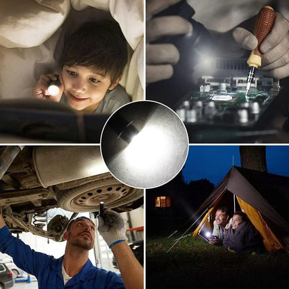 P13.5S E10 BA9S LED Upgrade Bulb - 6500K White Replacement Light for Maglite Flashlights & Torches