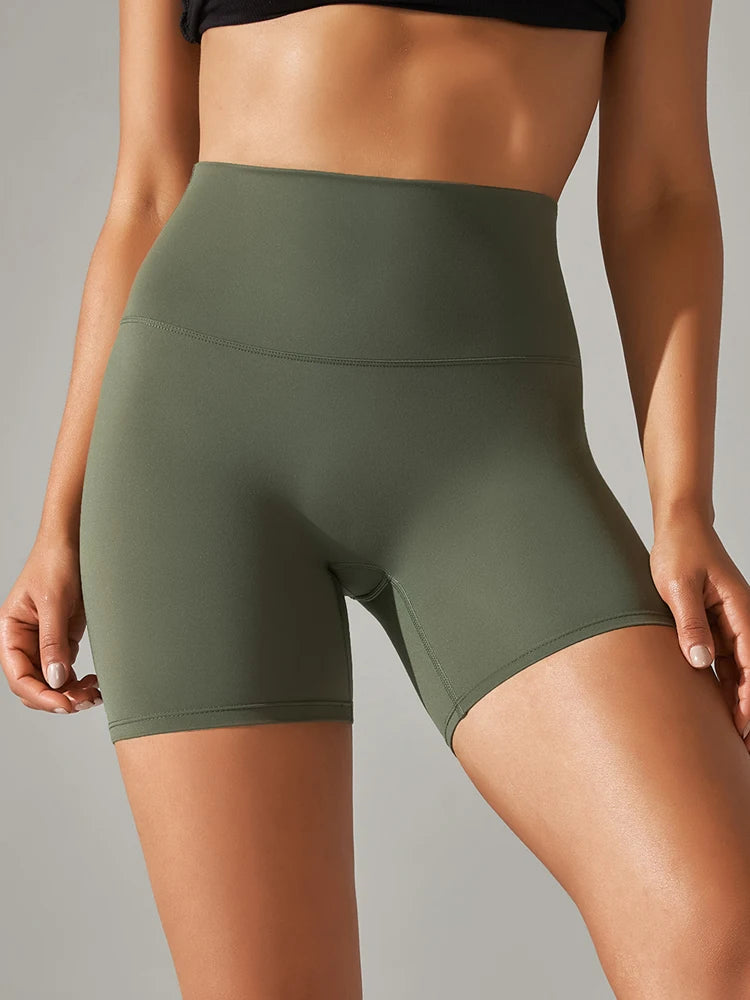 Women High Waist Yoga Legging Shorts - Squat Proof Quick Dry Fitness Cycling Shorts for Gym Workout & Sports