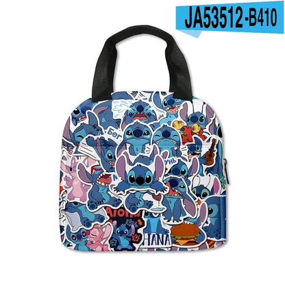 MINISO Stitch Children's Lunch Bag – Cartoon School Lunch Box Mochila, Perfect Gift for Kids