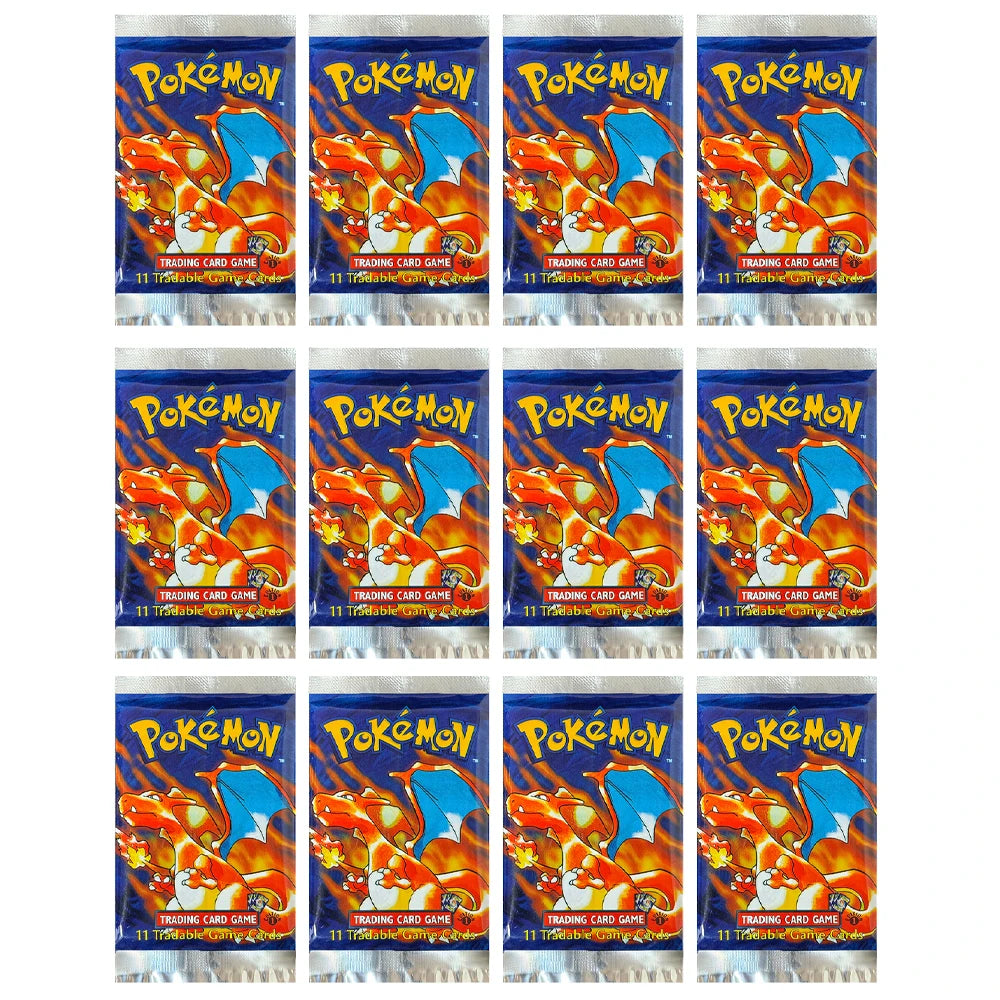 Pokémon Booster Packs Base Fossil Jungle - 11 Cards Per Pack & 36 Pack Booster Box Proxy Game Cards Collection