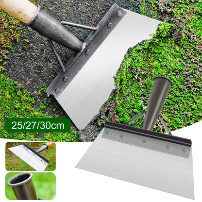 30cm Stainless Steel Weed Removal Shovel – Multifunctional Garden & Farm Tool for Weeding, Planting & Deicing Work