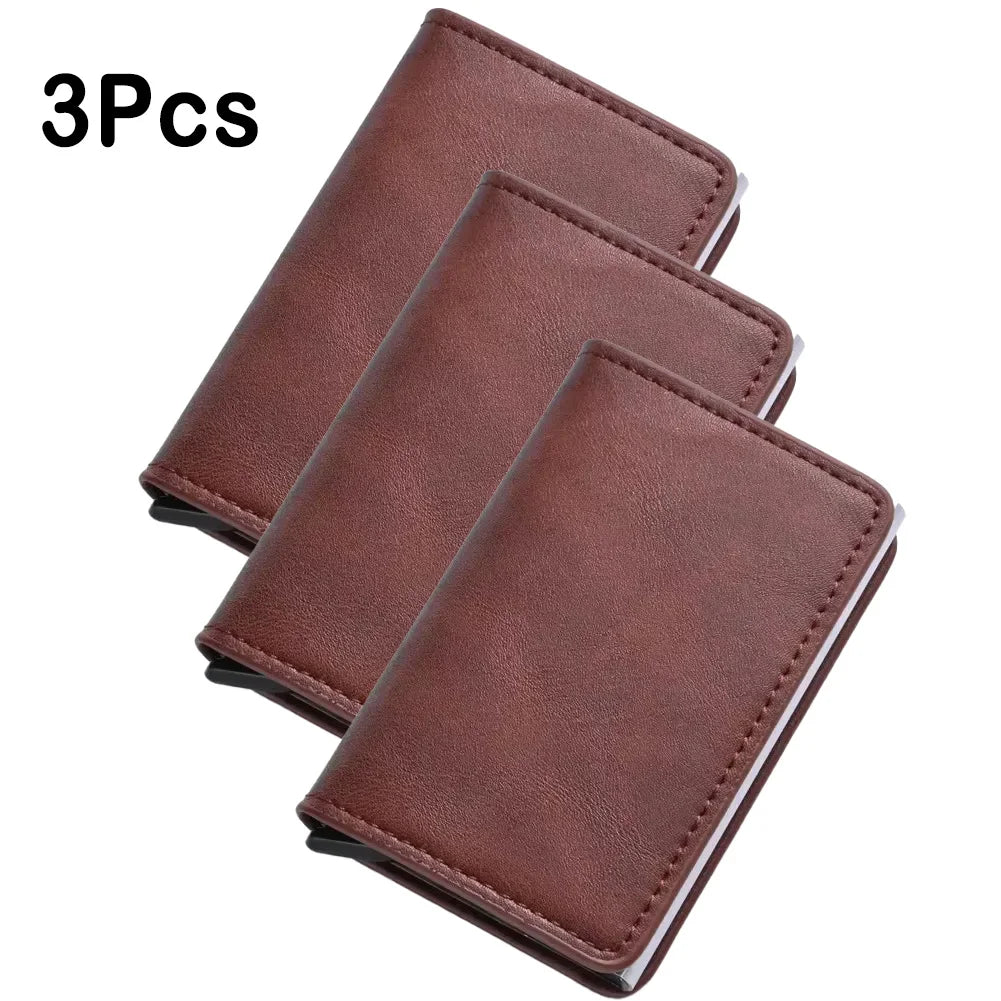 Slim RFID Aluminum Carbon Fiber Men’s Wallet – Slim Business Card & Credit Card Holder Case