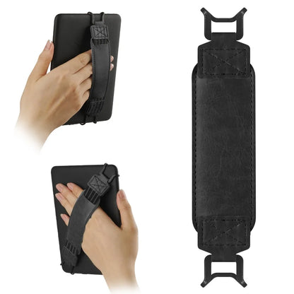 Leather Tablet Hand Strap — Elastic Anti-Drop E-Reader Holder for Kindle, iPad, Kobo, Sony, Pocketbook, Lenovo