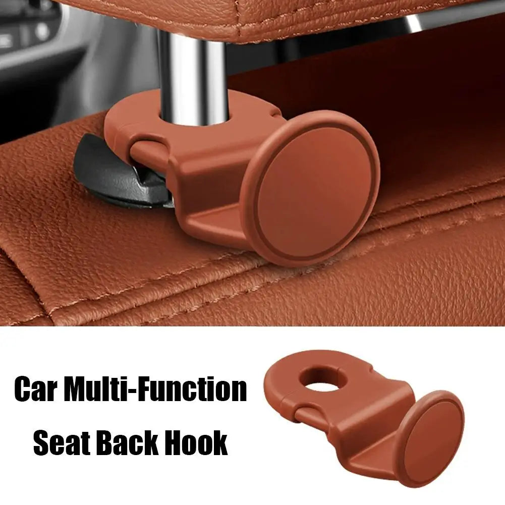 Universal Car Headrest Hooks — Heavy-Duty Back Seat Organizer & Multi-Function Interior Storage Holder