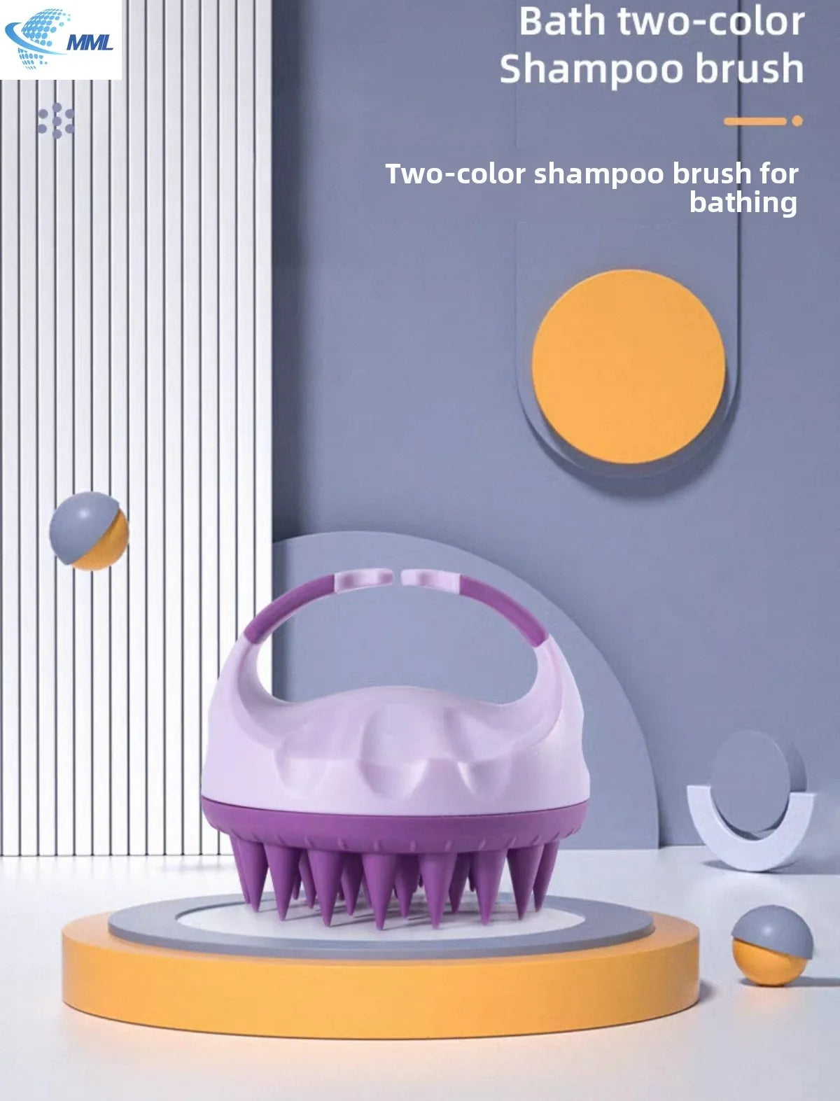 Silicone Scalp Massage Shampoo Brush - Soft Hair Washing Comb for Deep Cleaning, SPA Treatment & Salon Care