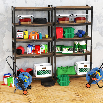 DayPlus 5-Tier Heavy Duty Garage Shelving – Adjustable Storage Unit, 386LBS Load Capacity per Tier, 150-200CM Height