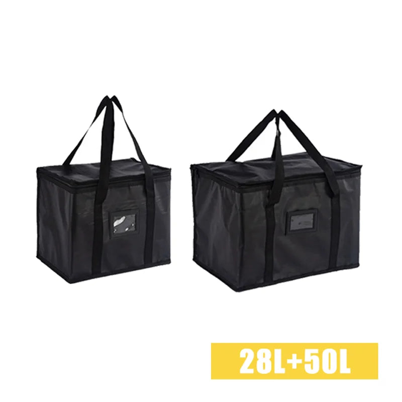 70L Large Capacity Insulated Cooler Bag – Thermal Foil Lunch & Food Storage Tote, Portable Zip Picnic & Camping Bag for Hot & Cold Retention