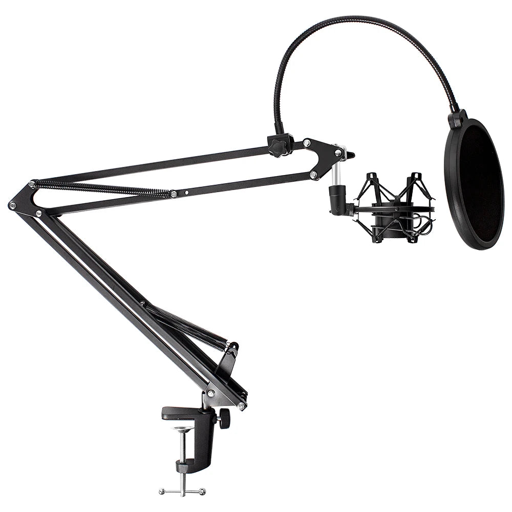 Professional Scissor Arm Stand for BM800 Microphone – Universal Shock Mount with Spider Cantilever Bracket and Mic Holder