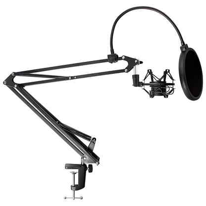 Professional Scissor Arm Stand for BM800 Microphone – Universal Shock Mount with Spider Cantilever Bracket and Mic Holder