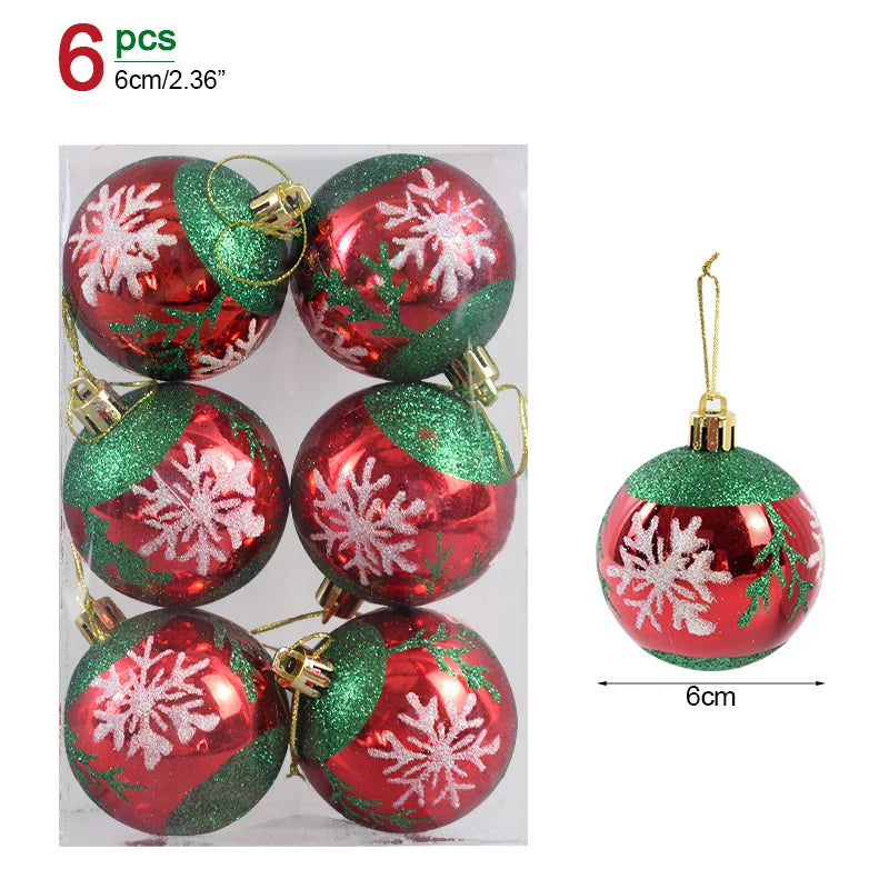 Christmas Ball Ornaments – Hanging Tree Pendants for Xmas, Home Decor, 2026 New Year & Holiday Gifts
