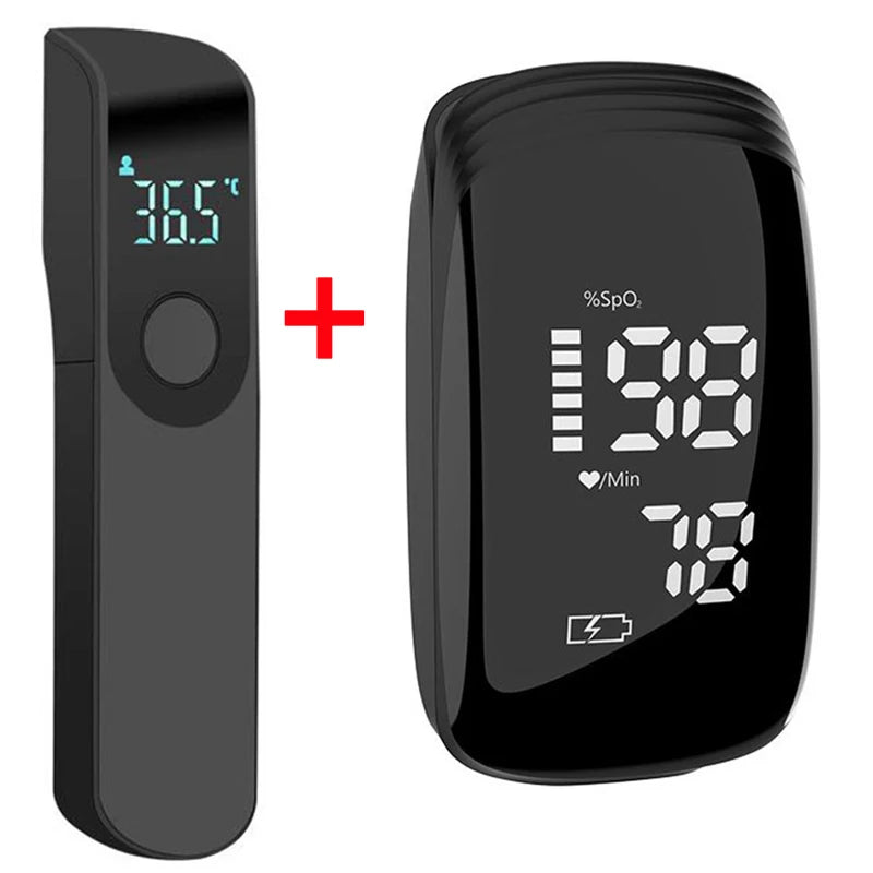 Rechargeable Digital Infrared Thermometer - Non-Contact Body Temperature Monitor for Adults and Infants with LCD Display