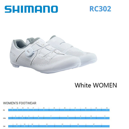 SHIMANO SH-RC302 Road Cycling Shoes - Glass Fiber Reinforced Nylon Self-Locking Bicycle Shoes