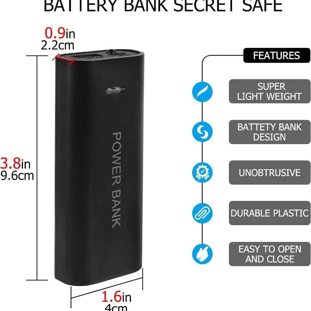 Fake Charger Hidden Storage Box – Portable Secret Safe for Money, Jewelry, and Small Valuables