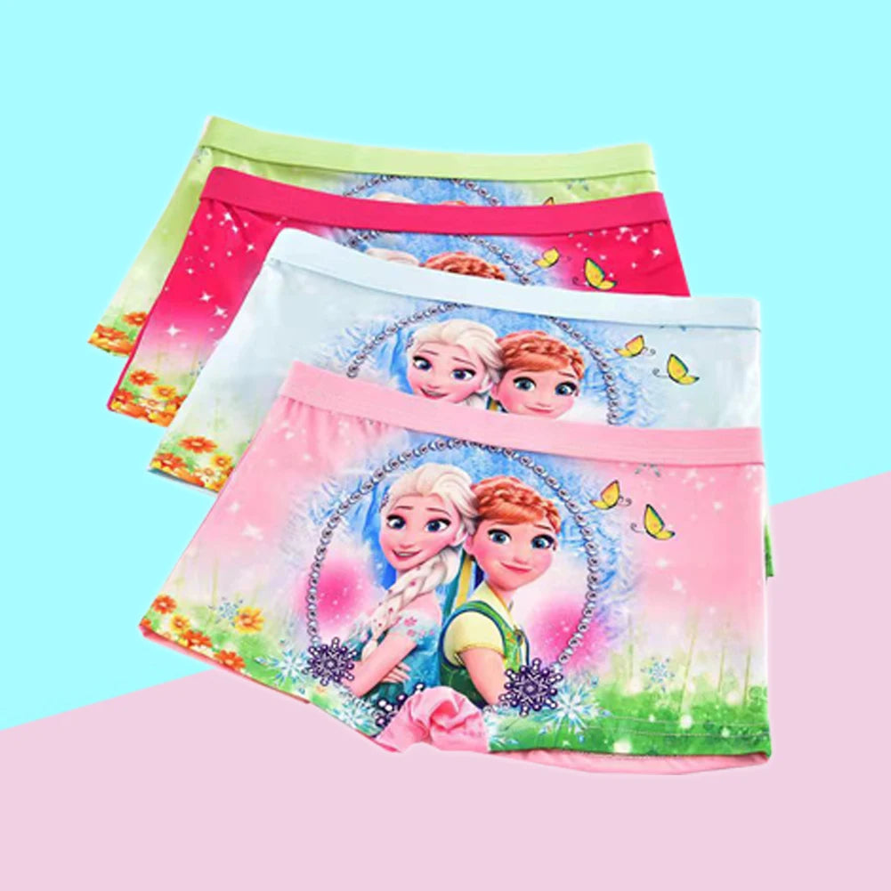 New Girl Underwear Set – Anna Elsa Princess Cartoon Kids Panties, 2-7 Years, Comfortable Briefs for Girls