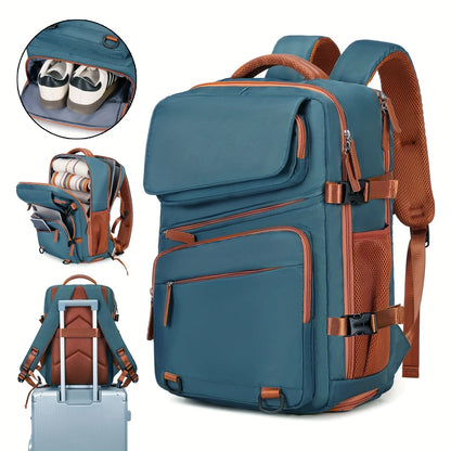 Expandable Business Backpack for Men & Women, Large Capacity Laptop Travel Backpack & Computer Bag