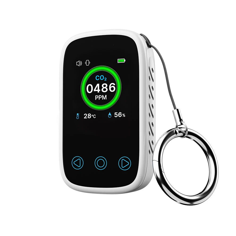 3-in-1 Air Quality Monitor - CO2, CO, Temperature & Humidity Meter with NDIR Sensor, LCD Display & Alarm
