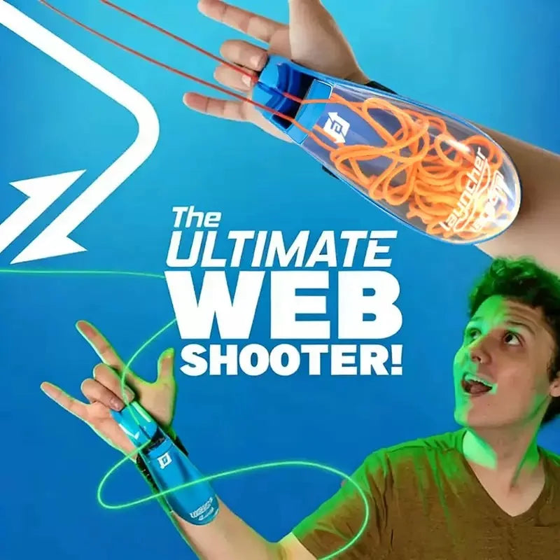 Spider Silk Wrist Launcher - USB Rechargeable Luminous String Shooter Cosplay Toy