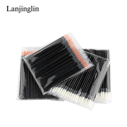 50Pcs Disposable Eyeliner Makeup Brushes - Eye Shadow & Eyeliner Wands for Lash Extensions and Beauty Tools