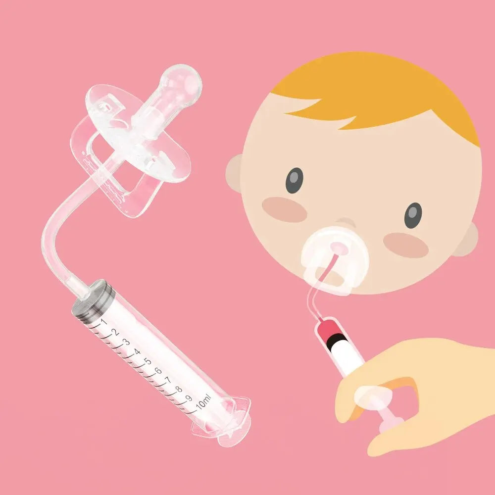 Baby Medicine Dispenser Kit - 10ml Oral Syringe and Liquid Dropper Feeder for Infants and Toddlers