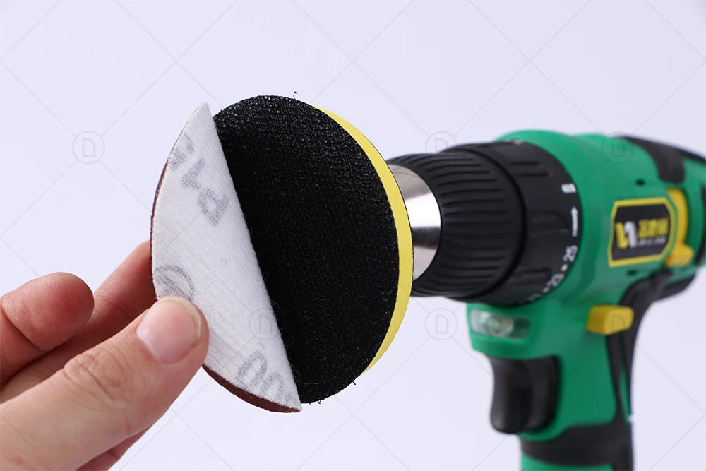 3-Inch Headlight Repair & Restoration Kit — Car Polishing Disc with Auto Waxing Sponge and Sandpaper for Detailing