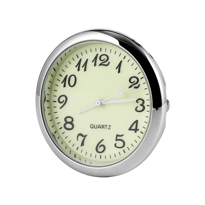 Luminous Car Clock - Mini Auto Stick-On Digital Watch for Cars, 40mm & 43mm Quartz Mechanic Ornament
