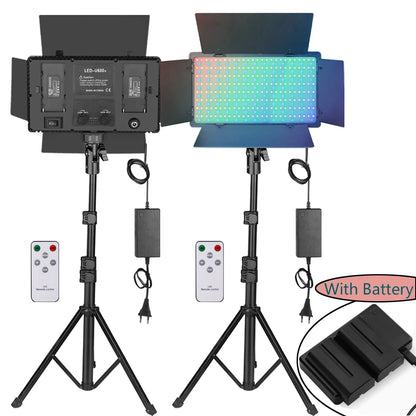 U800 RGB LED Photo Studio Light – Video Recording Panel Lamp for YouTube, TikTok & Live Streaming