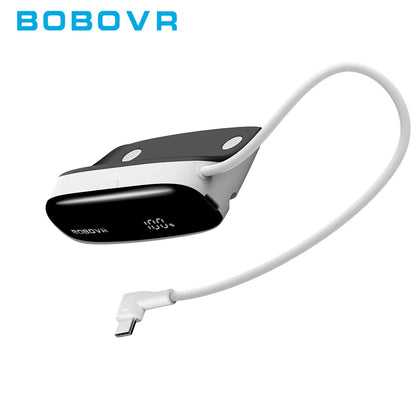 BOBOVR PD100 2-in-1 Charging Dock with Live Power Display, 30W USB-C PD Fast Charger