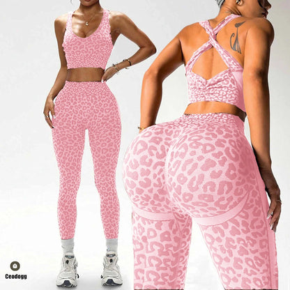 Women’s One-Piece Pad Jumpsuit Yoga Set – Flared Scrunch Workout Pants & Trendy Activewear XP10