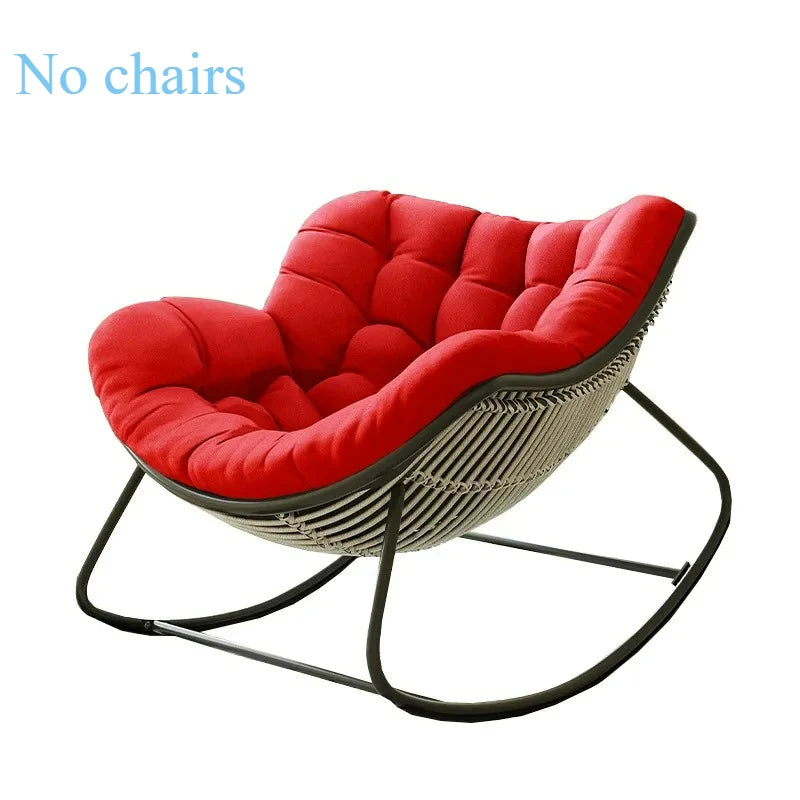 Lazy Rocking Chair Cushion - Soft Single Seat Sofa Pad for Indoor Outdoor Balcony & Hanging Basket Comfort