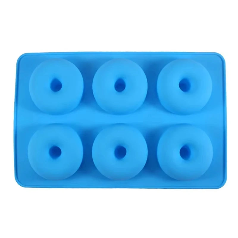 6-Hole Silicone Donut & Bagel Mold – Non-Stick Heat-Resistant Mini Cupcake & Doughnut Baking Pan Tool