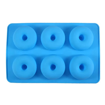 6-Hole Silicone Donut & Bagel Mold – Non-Stick Heat-Resistant Mini Cupcake & Doughnut Baking Pan Tool