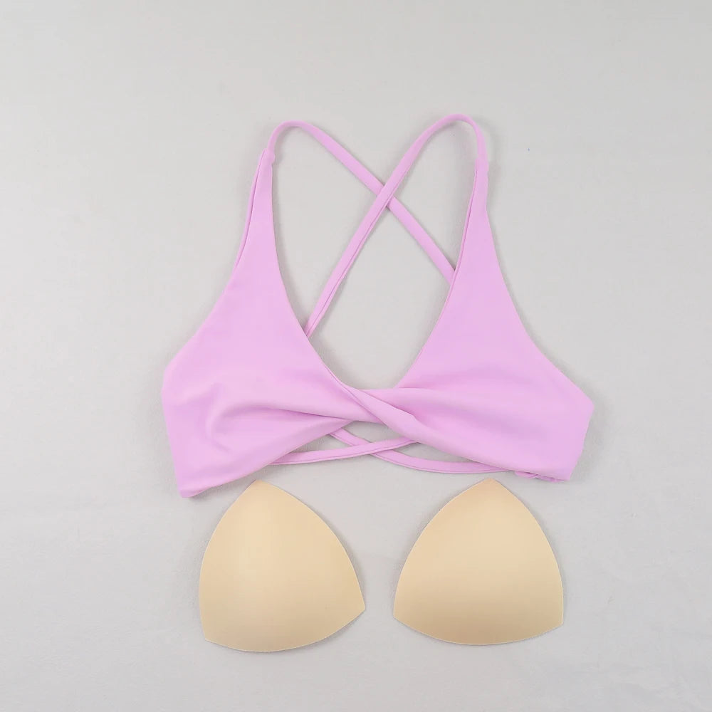 Sexy Slim Shoulder Strap Sports Bra – High Stretch Comfortable Breathable Yoga & Gym Workout Underwear with Detachable Straps